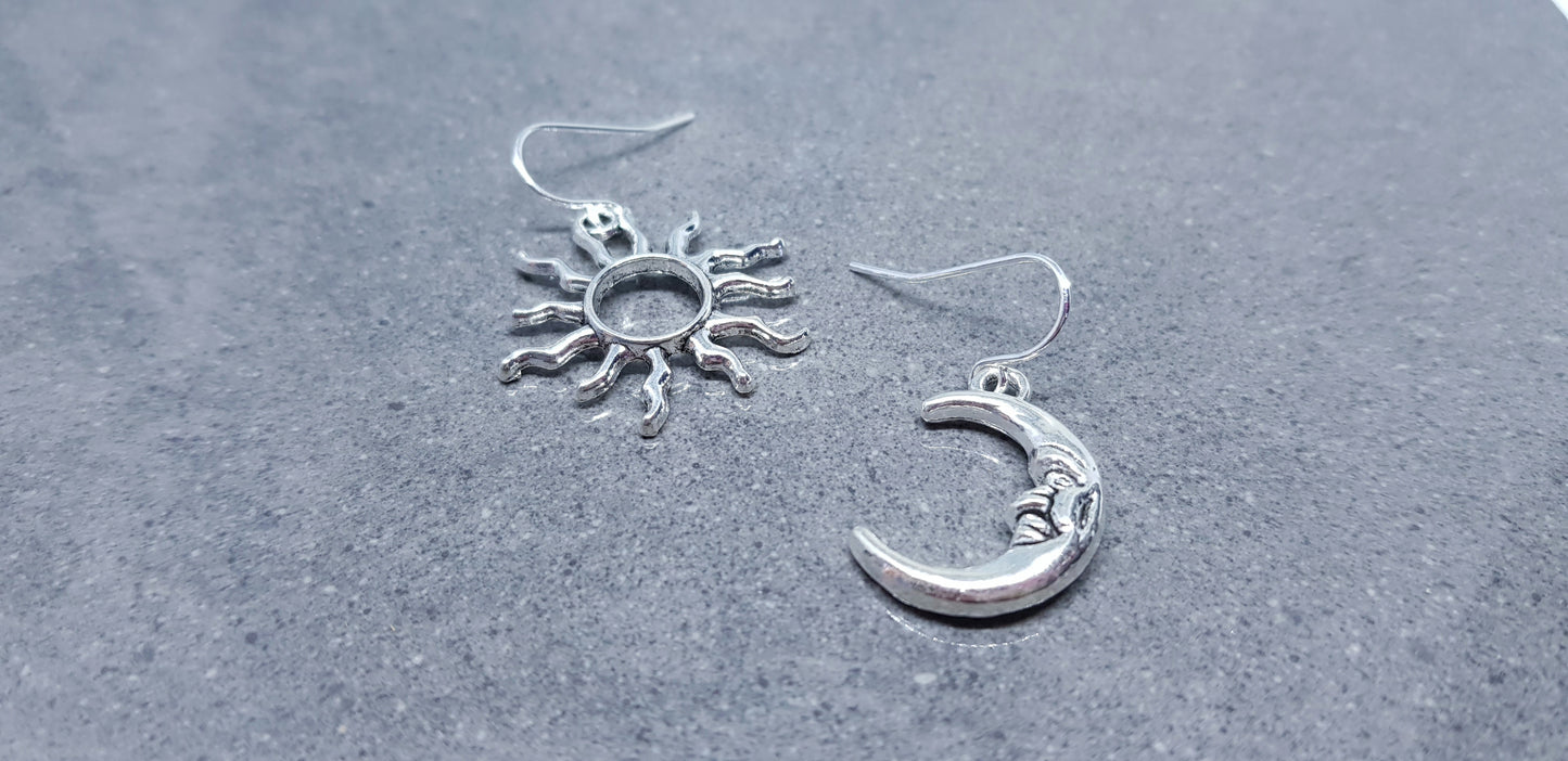 Sun and Moon Earrings