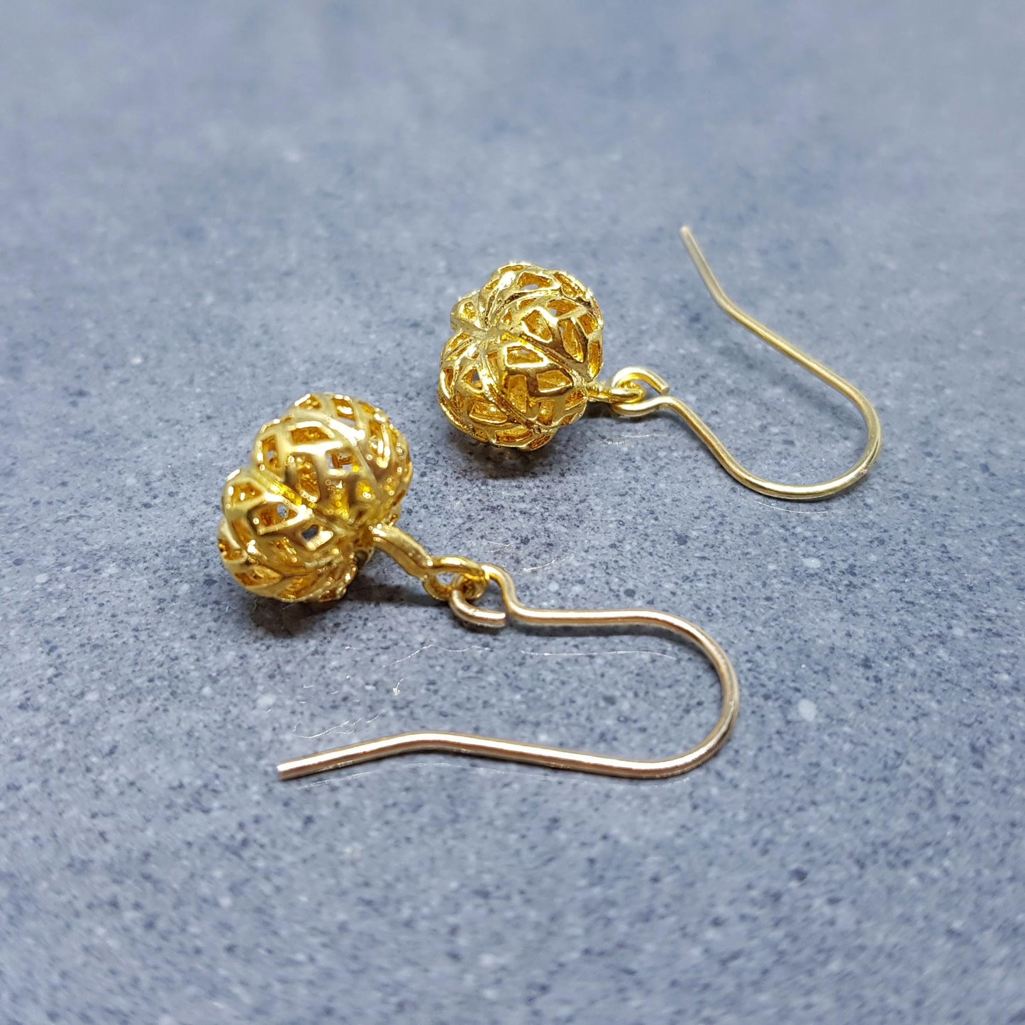 Brass Pumpkin Earrings, Hypoallergenic Ear Wires, Jack O'lantern Earrings, Scary Pumpkin Jewelry, Autumn Earrings, Fall Halloween