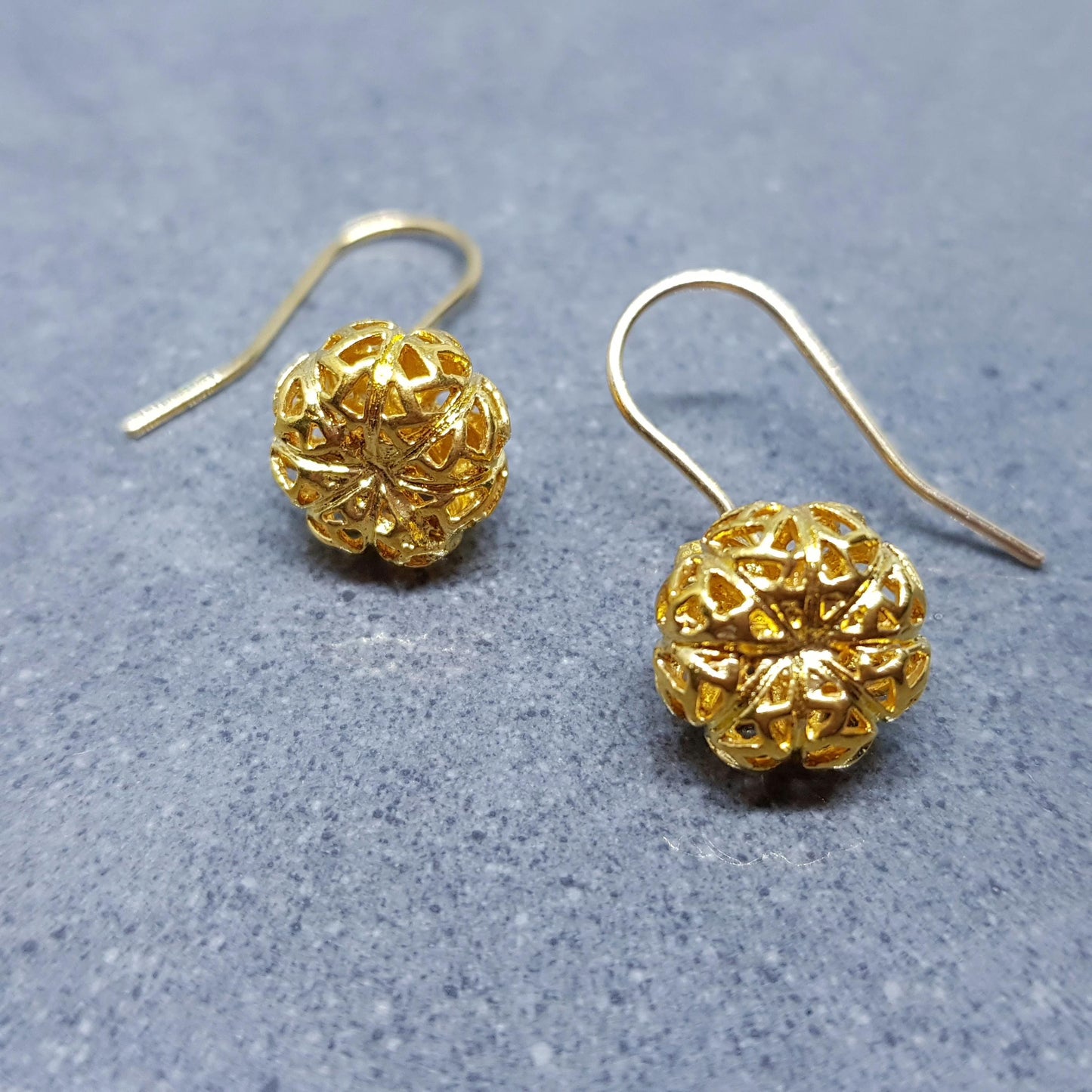 Brass Pumpkin Earrings, Hypoallergenic Ear Wires, Jack O'lantern Earrings, Scary Pumpkin Jewelry, Autumn Earrings, Fall Halloween