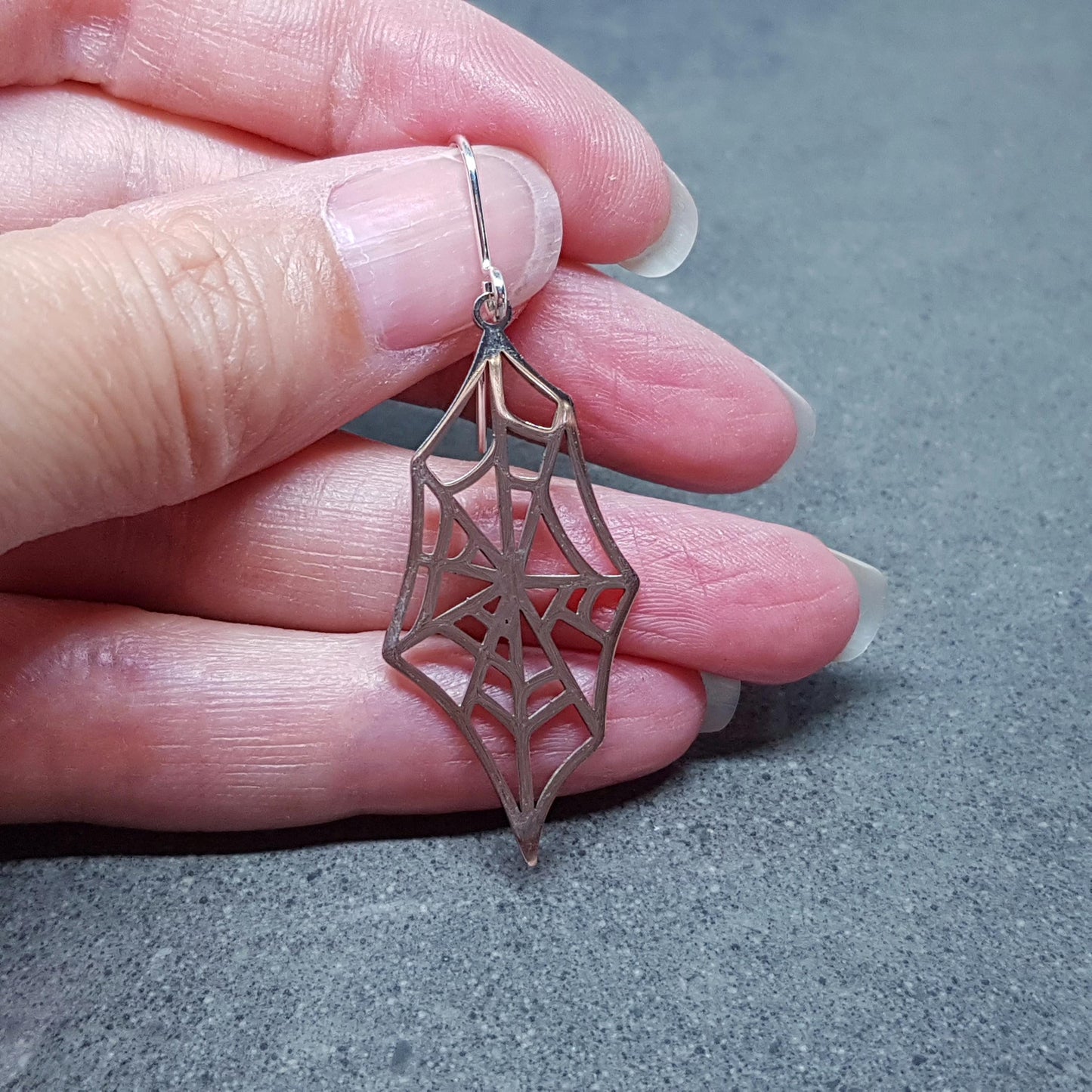 Spider Web Earrings, Choice of Ear Wires, Stainless Steel, Cob Web Earrings, Gothic Earrings, Spider Earrings, Halloween