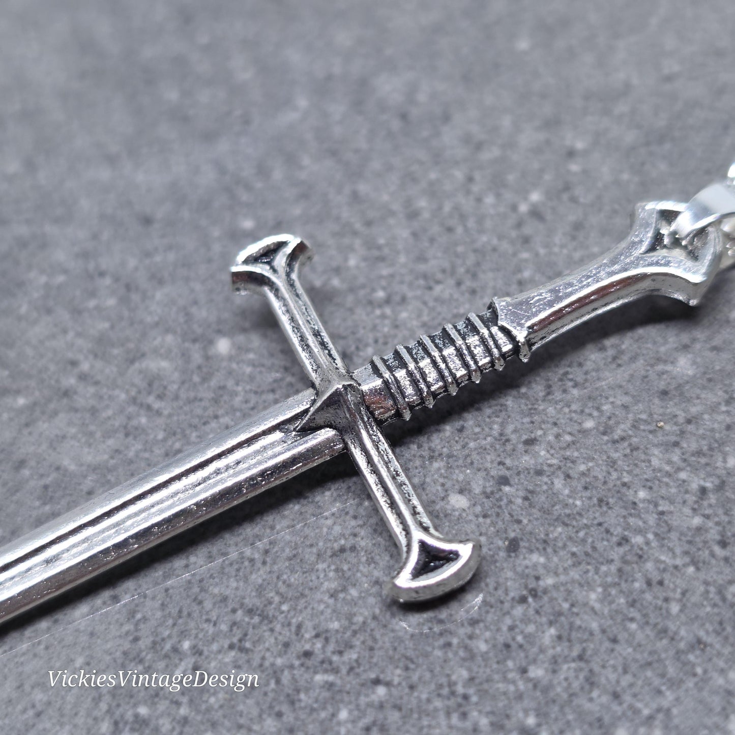 Silver Sword Necklace, Dagger Choker, Costume Dagger Necklace, Sword Choker, Gothic Jewellery, UK