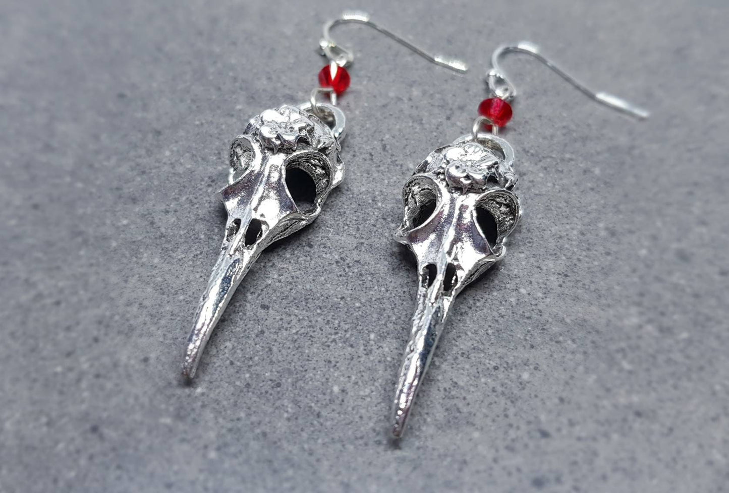 PRIMERO Crystals® Raven Skull Earrings