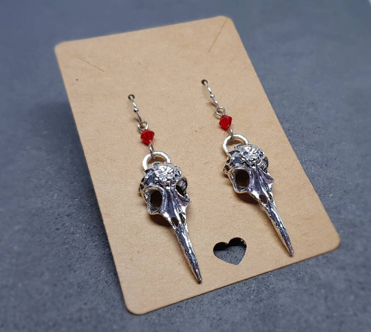 PRIMERO Crystals® Raven Skull Earrings