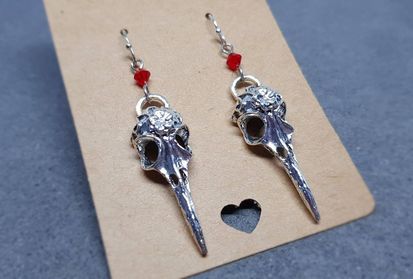 PRIMERO Crystals® Raven Skull Earrings