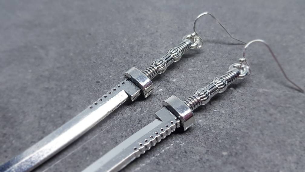 Katana Schwert Ohrringe