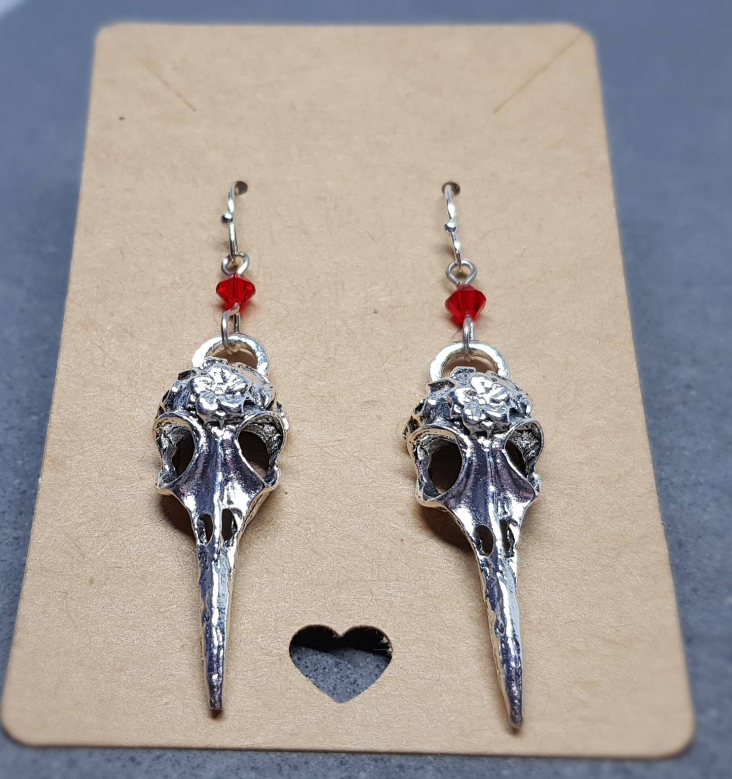 PRIMERO Crystals® Raven Skull Earrings
