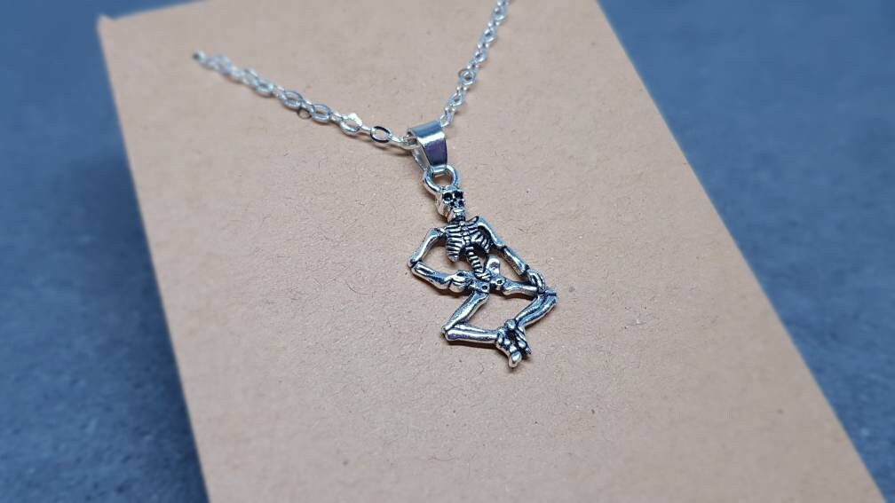 Skeleton Choker, skeleton Necklace, Skull Necklace, Gothic Jewellery