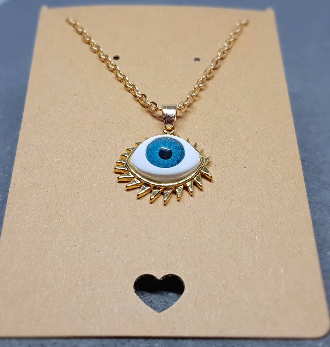 18k Gold Plated All Seeing Eye Necklace
