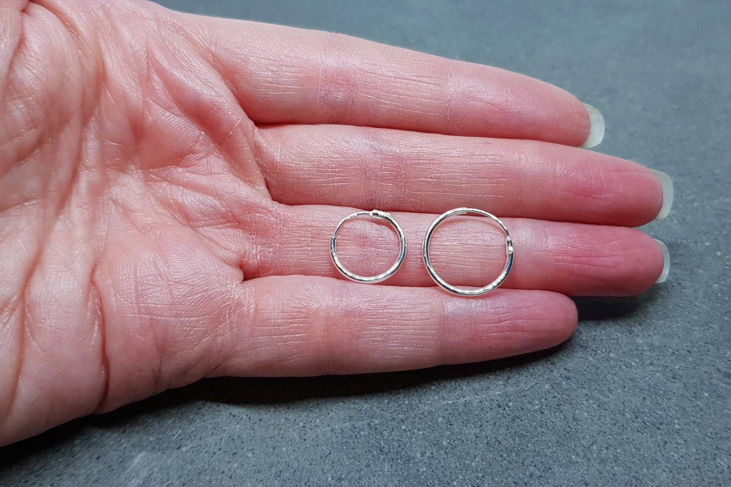 925 Sterling Silver Hallmarked Hinged Creoles