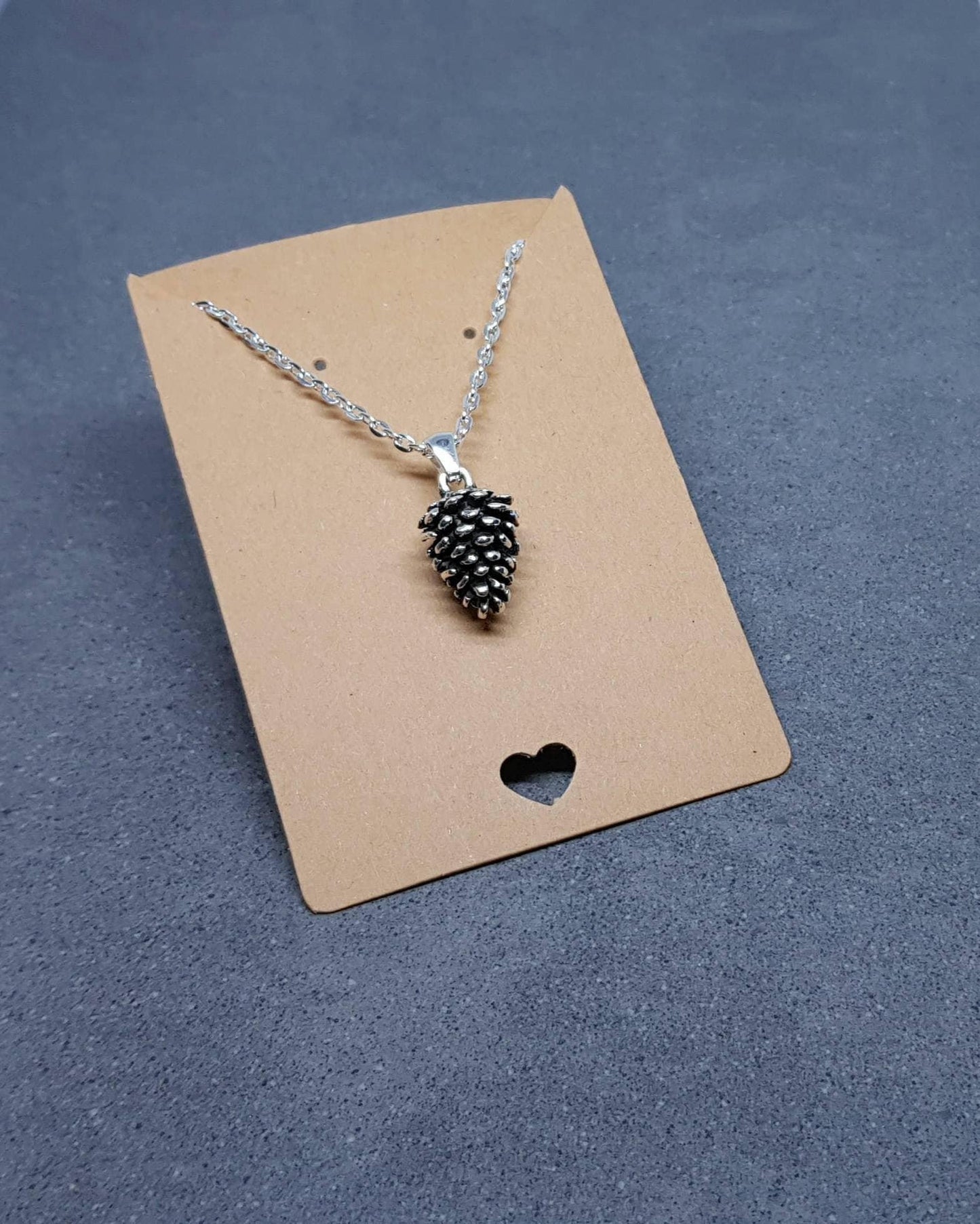 Silver Pinecone Necklace