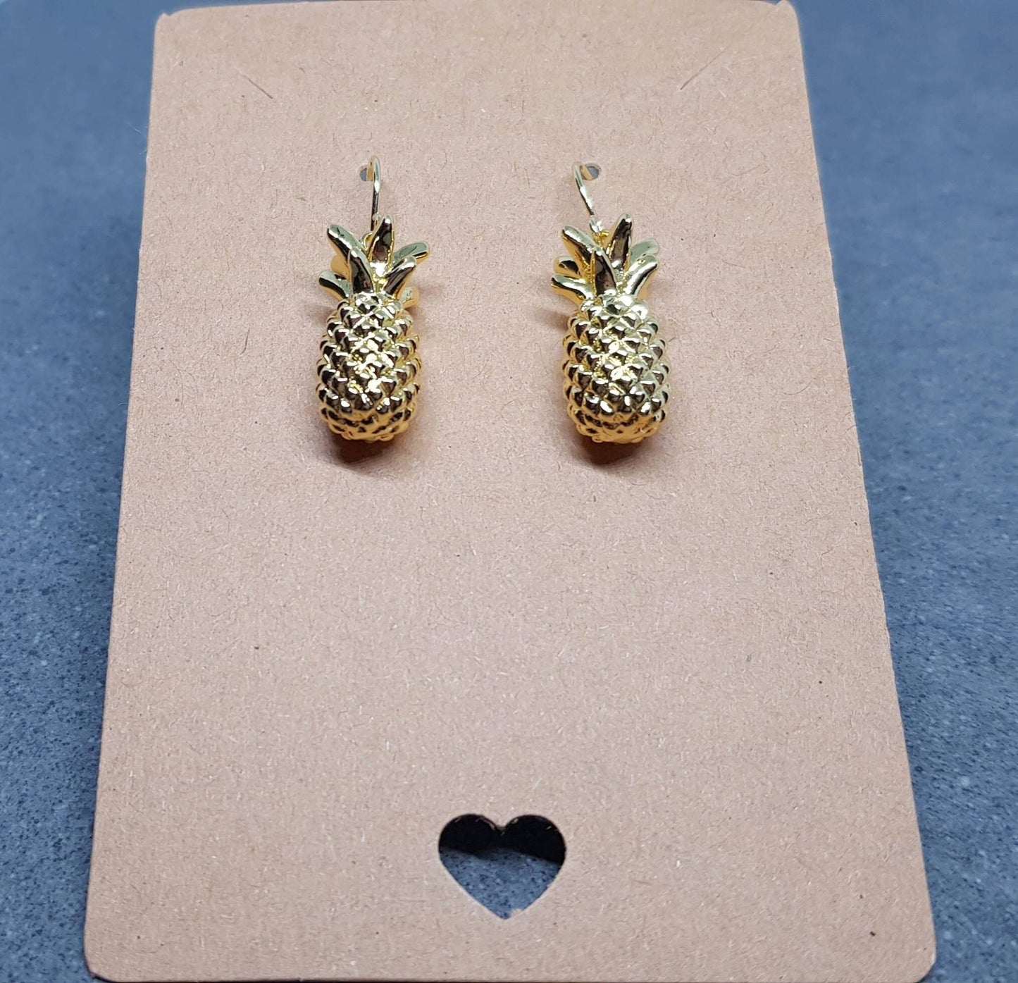 Gold Pineapple Earrings