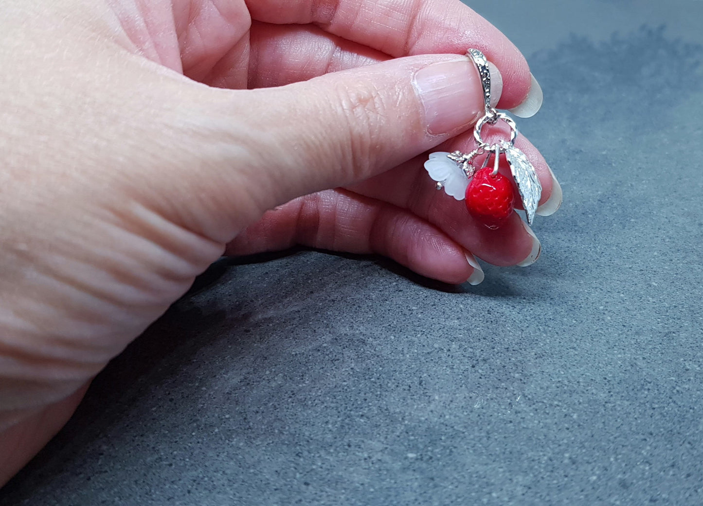 PRIMERO Crystals® Glass Strawberry Earrings