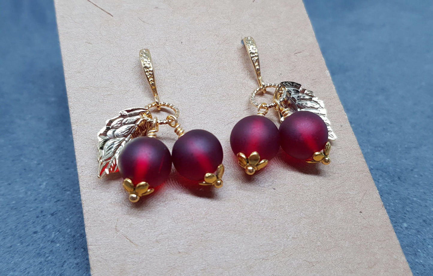 Glass Redcurrant Earrings
