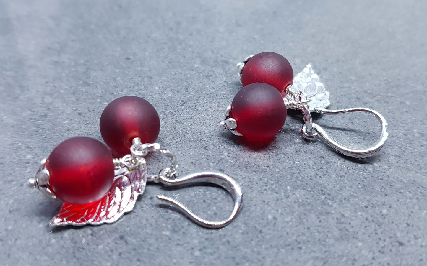 Glass Redcurrant Earrings