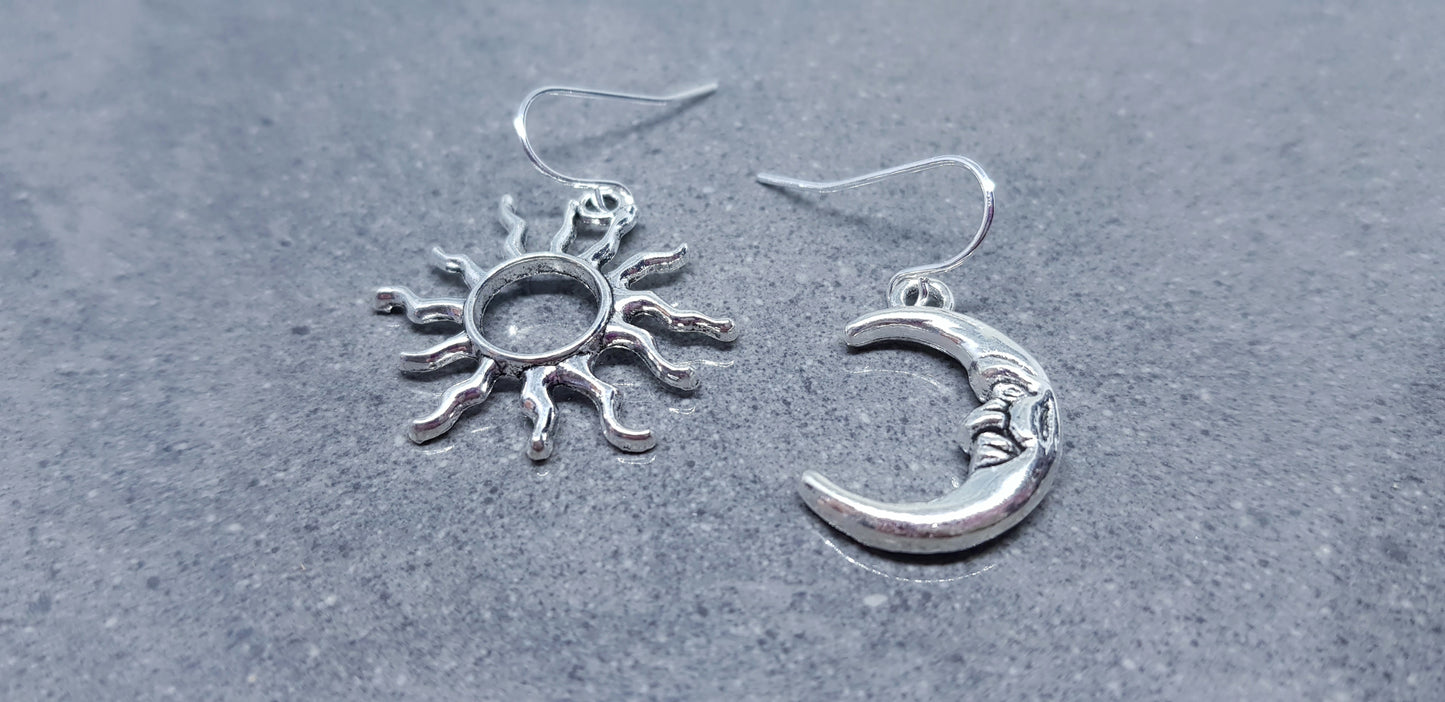 Sun and Moon Earrings