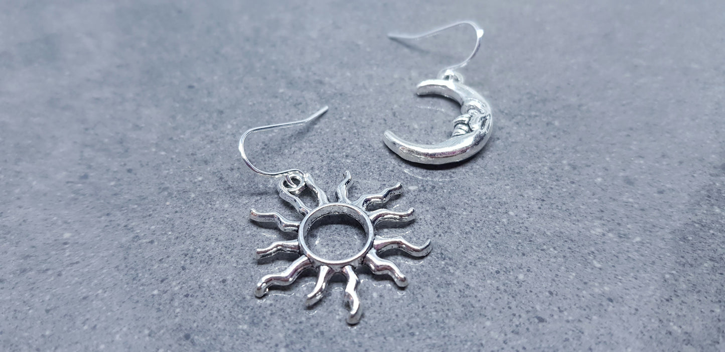 Sun and Moon Earrings