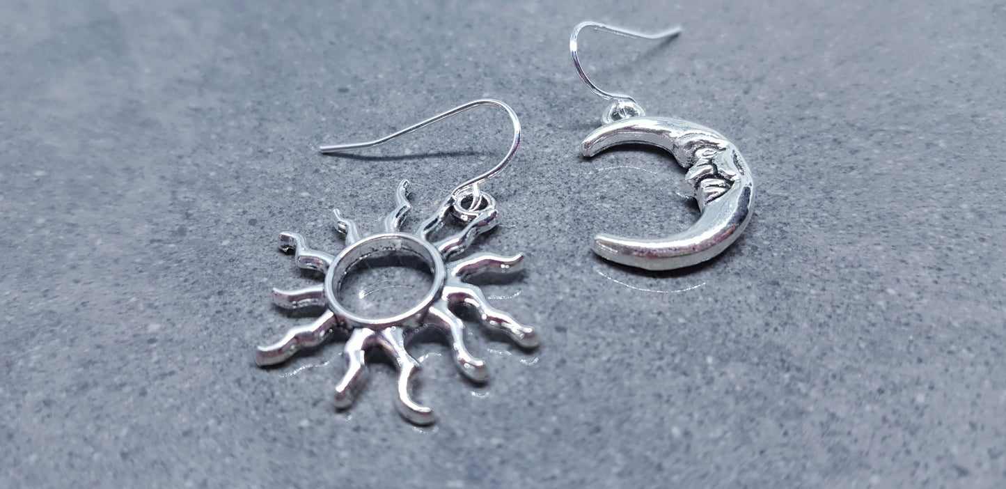 Sun and Moon Earrings