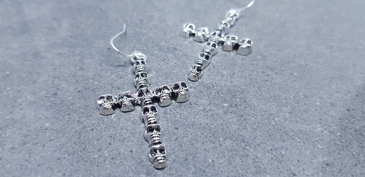 Skull Cross Earrings