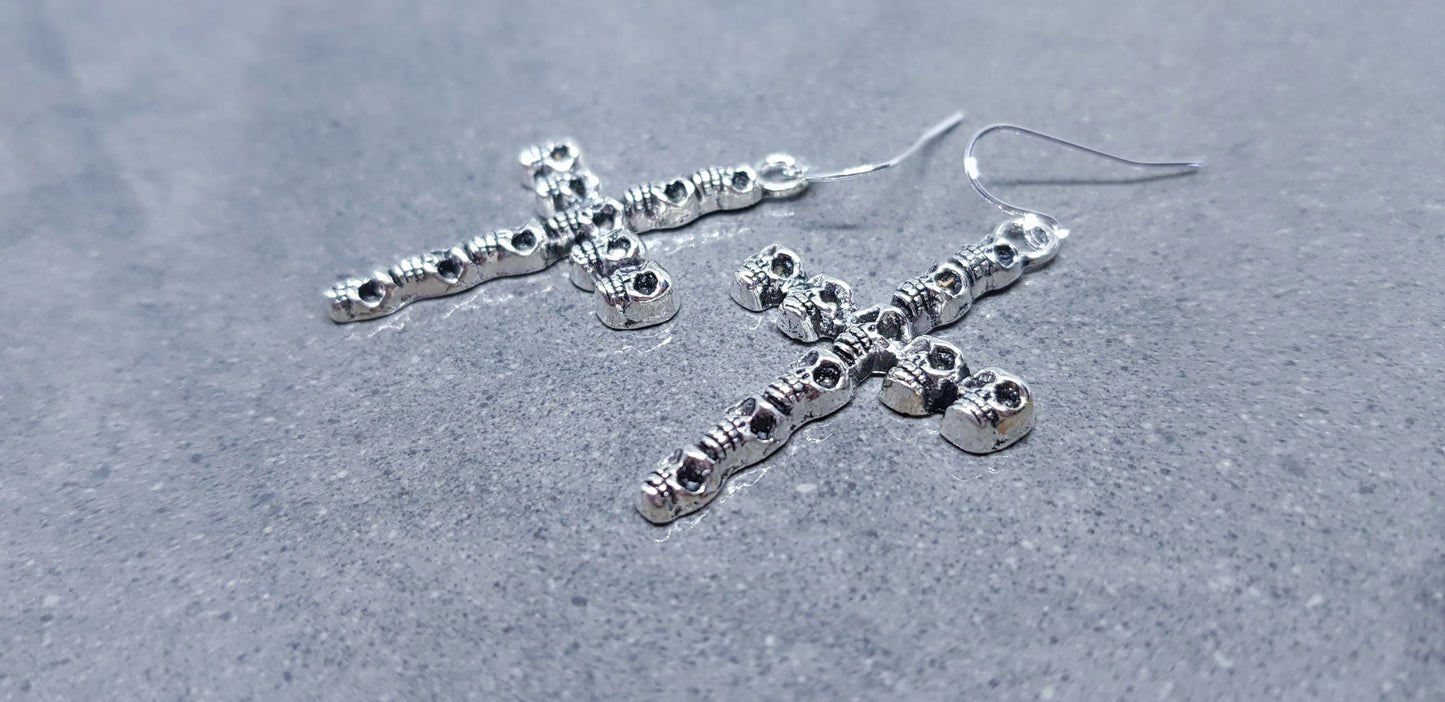 Skull Cross Earrings