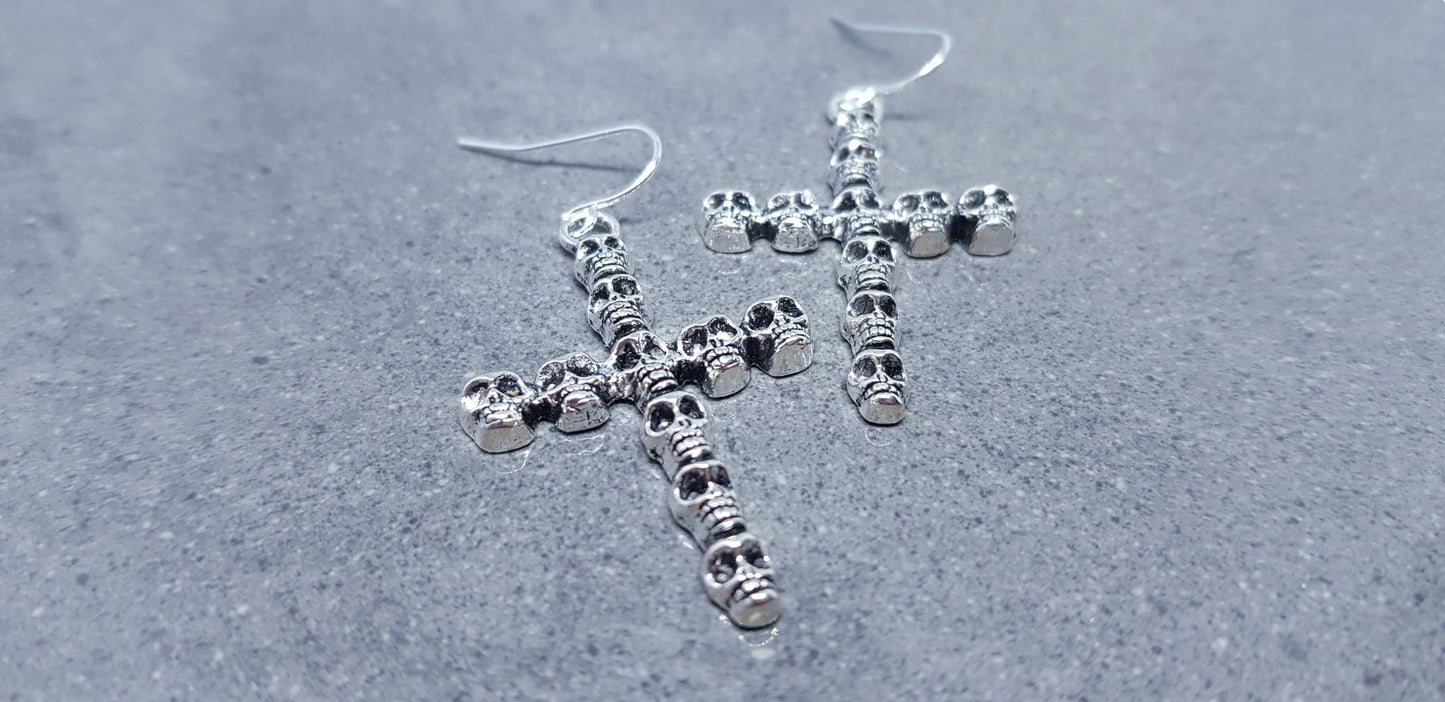 Skull Cross Earrings