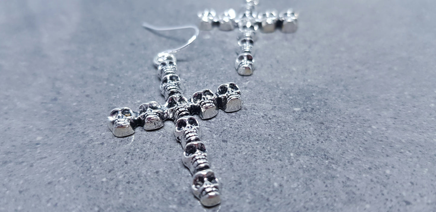 Skull Cross Earrings