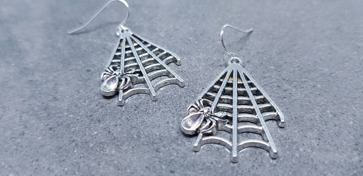 Spider Web Earrings