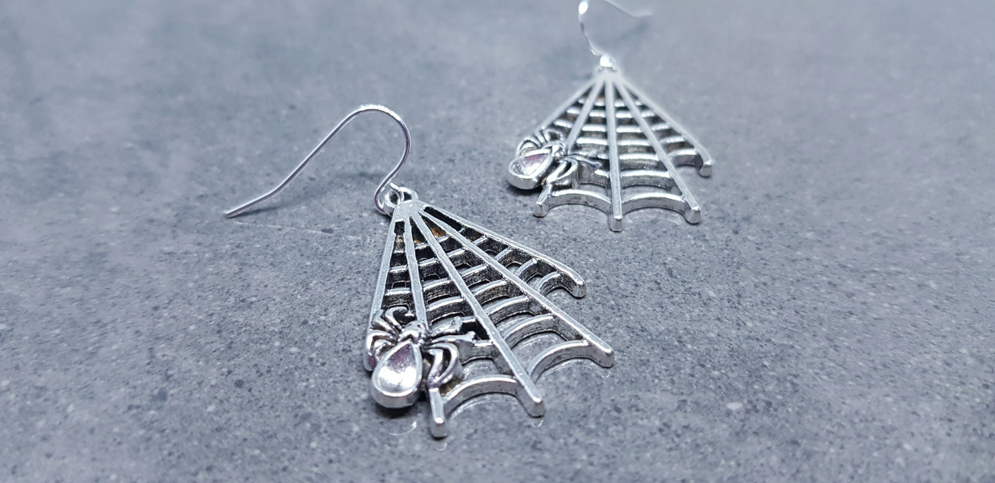 Spider Web Earrings