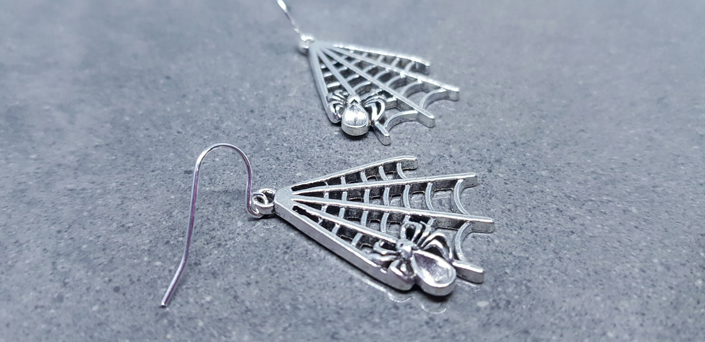 Spider Web Earrings