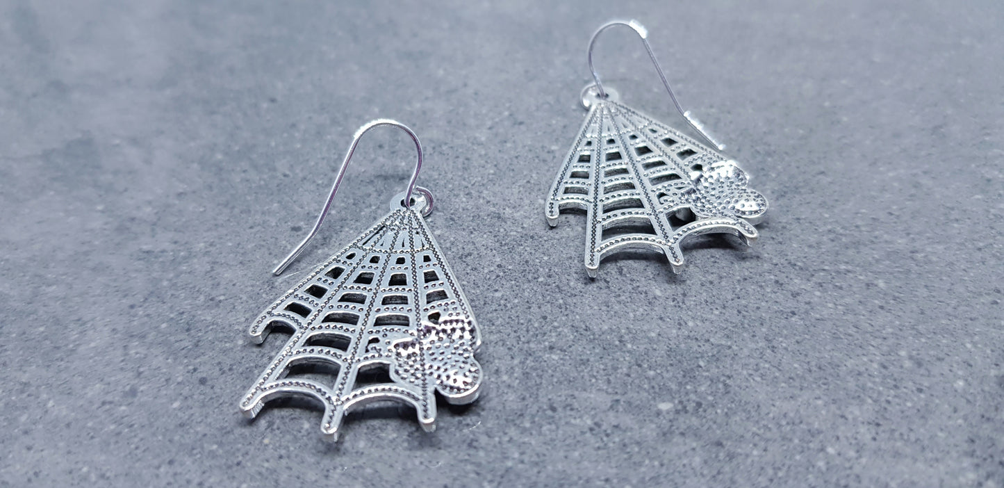 Spider Web Earrings