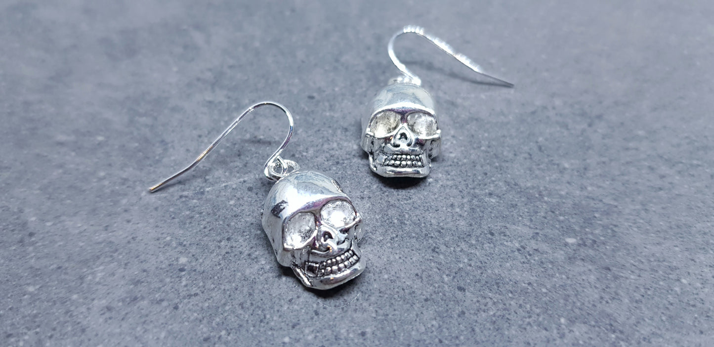 Skull Rose Earrings