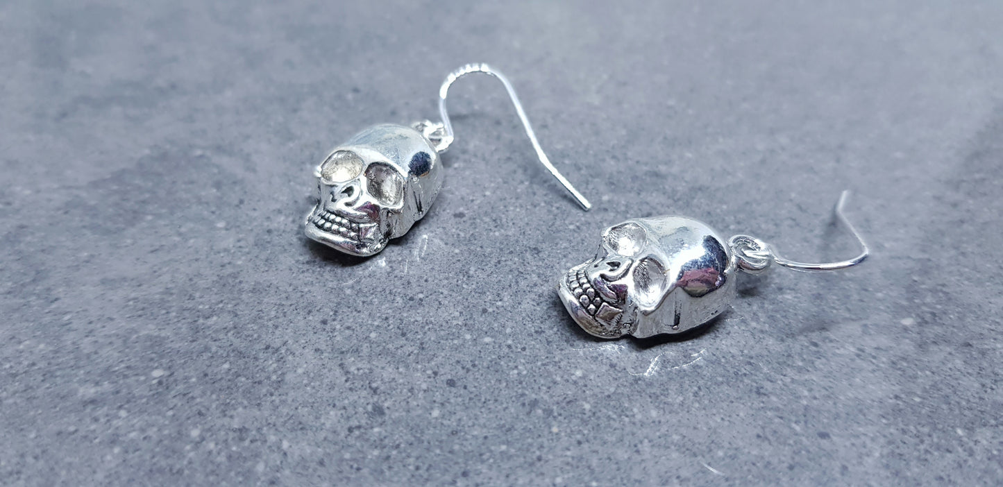 Skull Rose Earrings