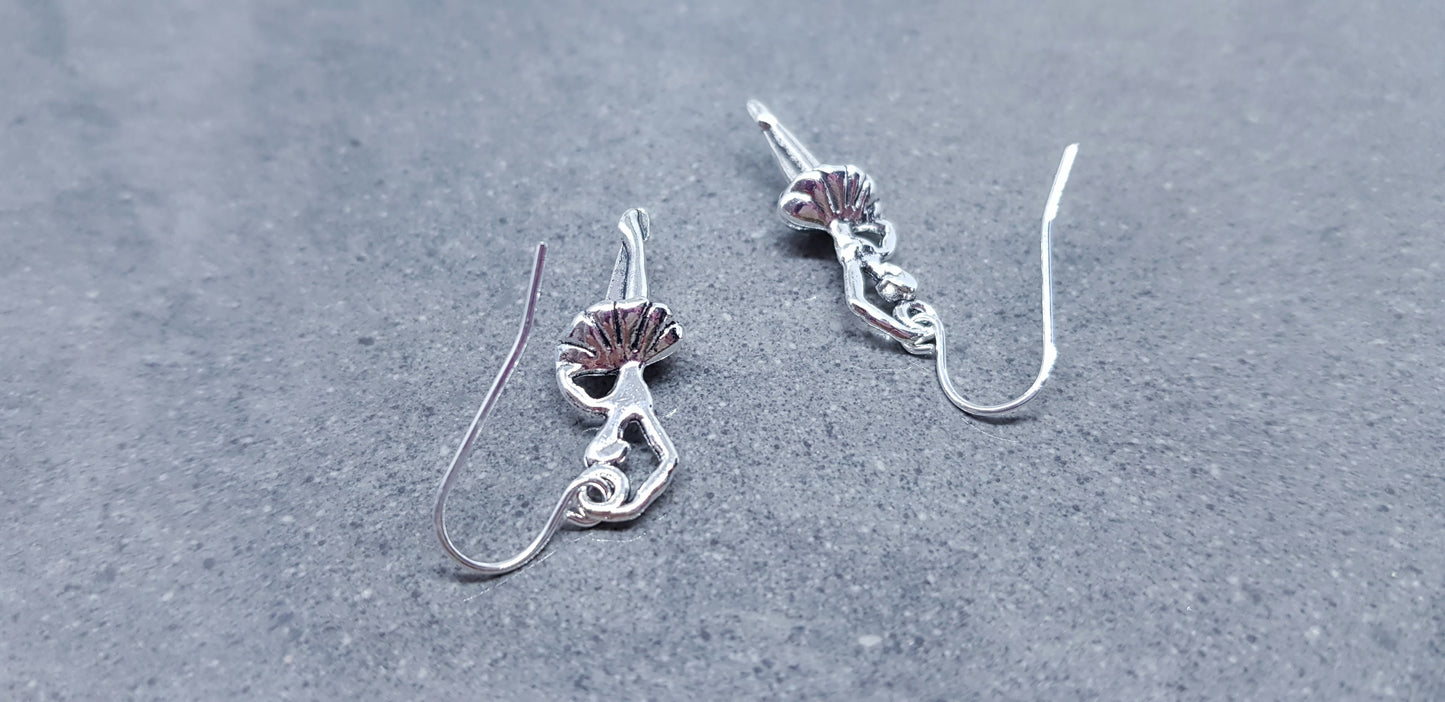 Silver Plated Ballerina Earrings