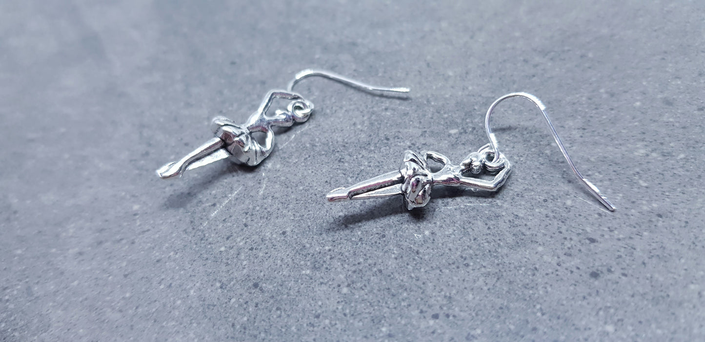 Silver Plated Ballerina Earrings