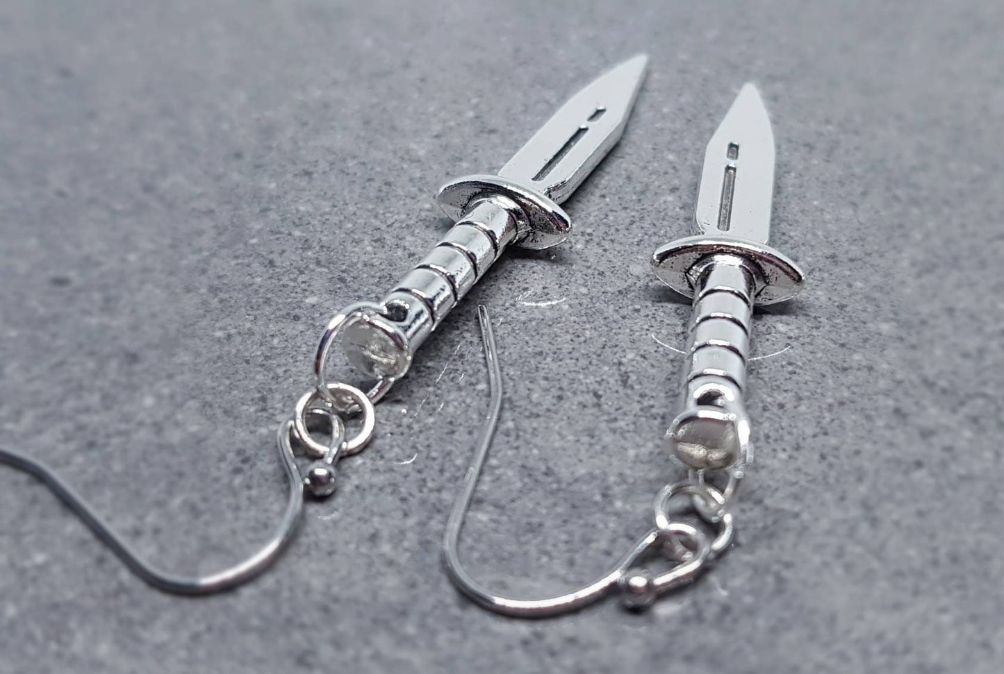 Dagger Earrings, Hypoallergenic Ear Wires, Sword Earrings, Gothic Jewellery