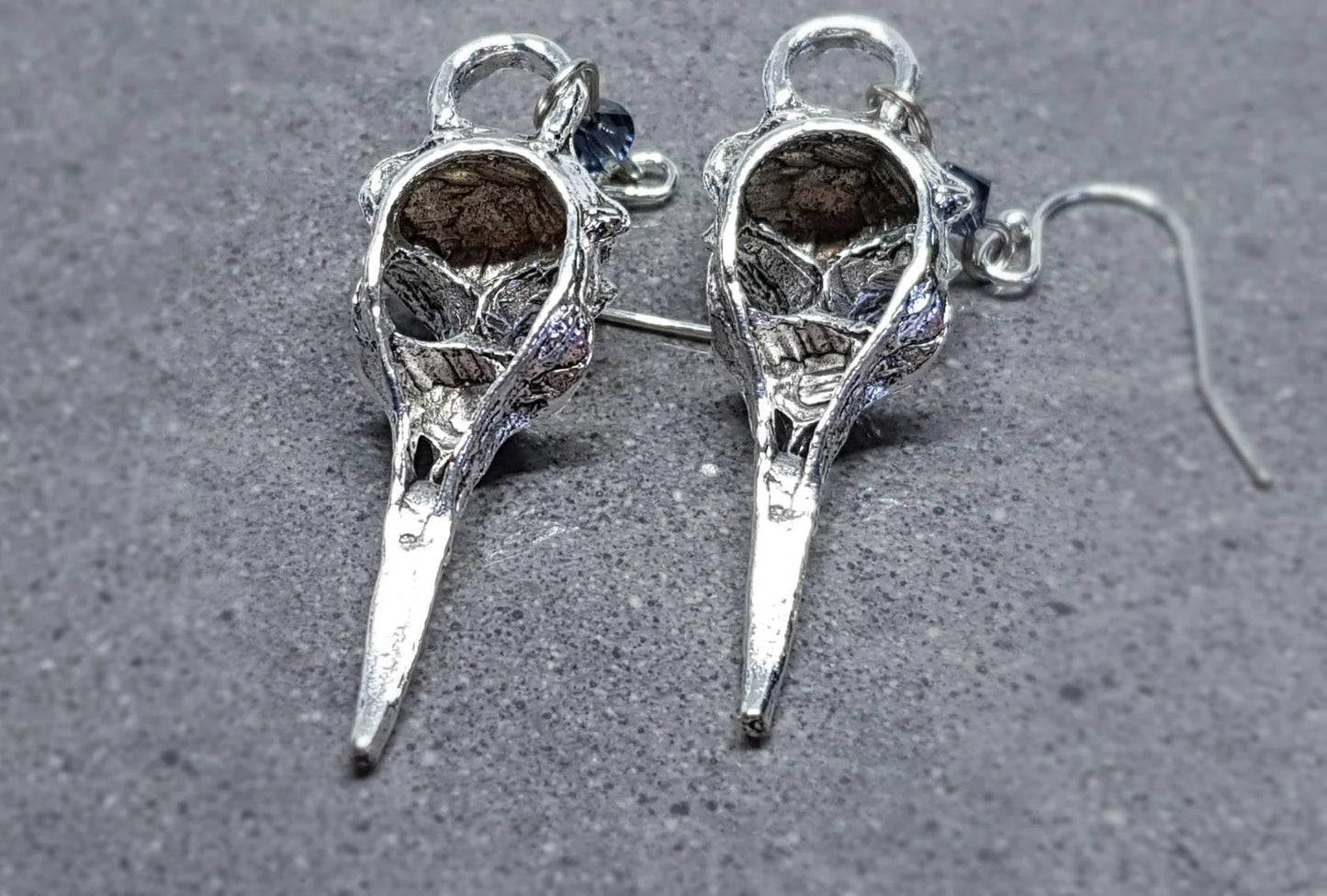 PRIMERO Crystals® Raven Skull Earrings