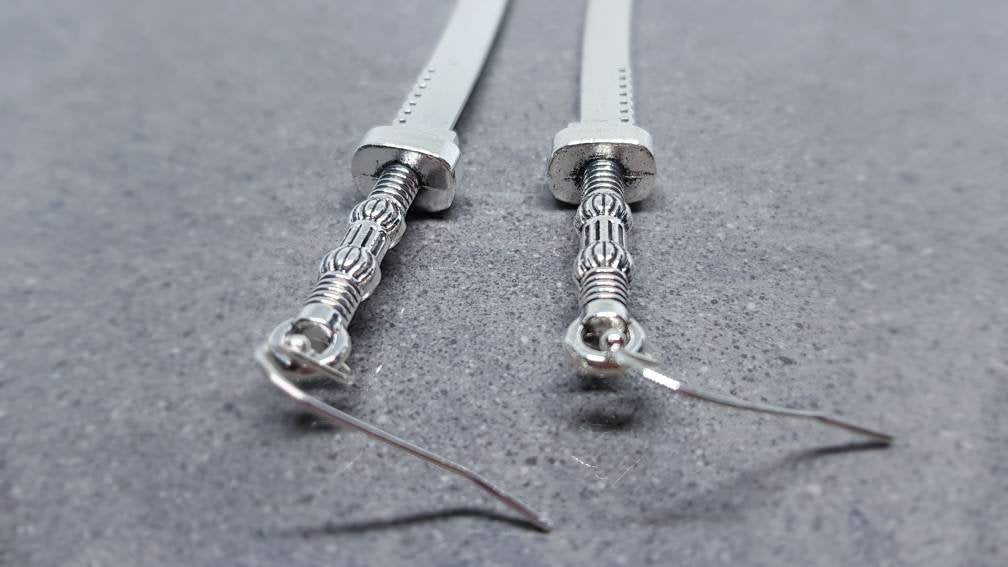 Dagger Earrings, Hypoallergenic Earrings, Sword Earrings, Katana Sword Earrings, Samurai Sword Earrings, Gothic Jewellery
