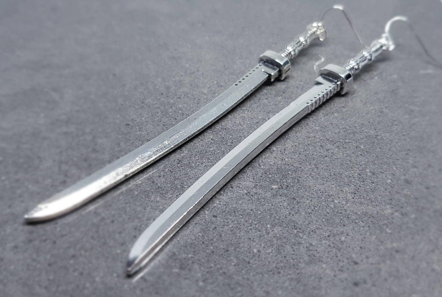 Dagger Earrings, Hypoallergenic Earrings, Sword Earrings, Katana Sword Earrings, Samurai Sword Earrings, Gothic Jewellery
