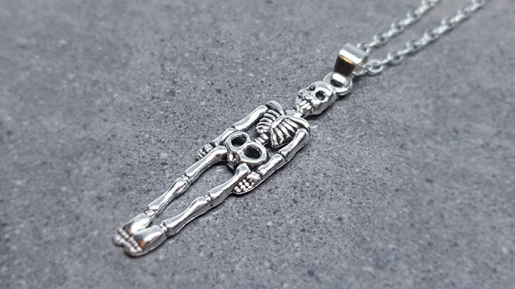 Skeleton Choker, skeleton Necklace, Skull Necklace, Gothic Jewellery