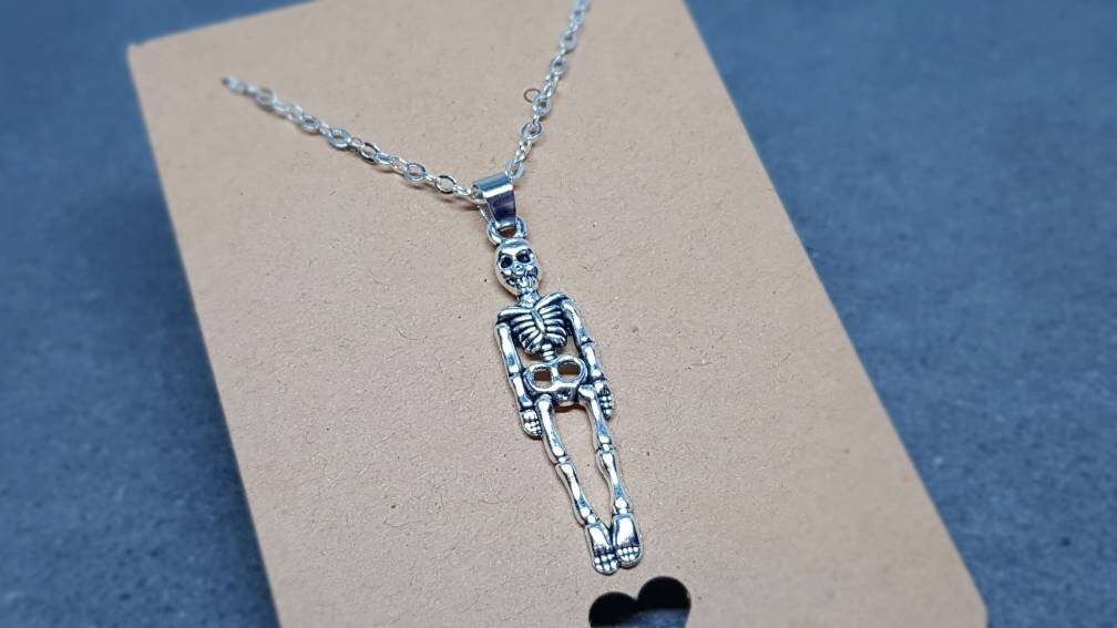 Skeleton Choker, skeleton Necklace, Skull Necklace, Gothic Jewellery