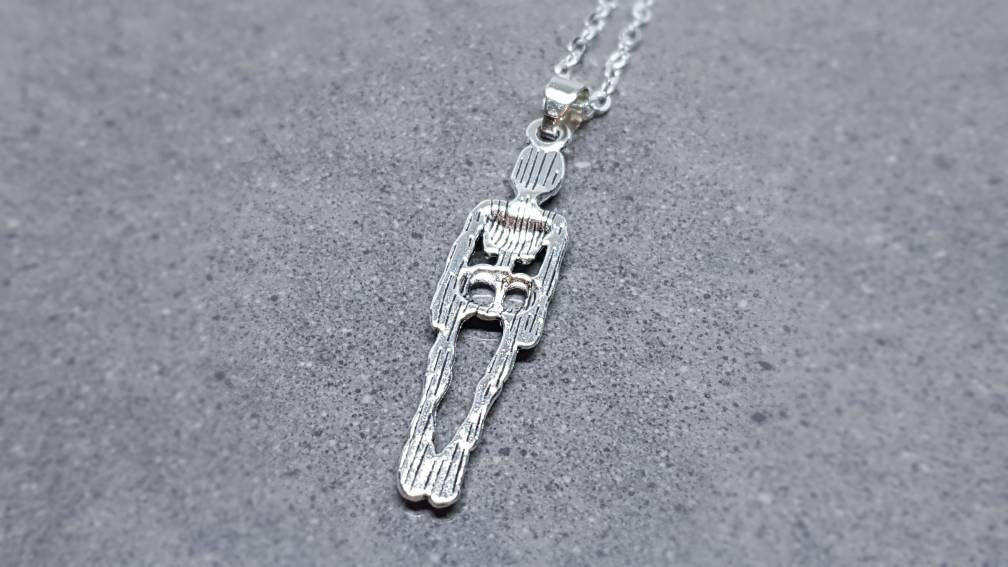 Skeleton Choker, skeleton Necklace, Skull Necklace, Gothic Jewellery