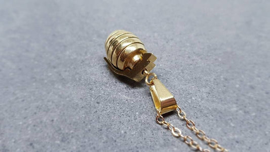 Grenade Choker, Grenade Necklace, Gold Grenade, Stainless Steel Grenade, Gothic Jewellery