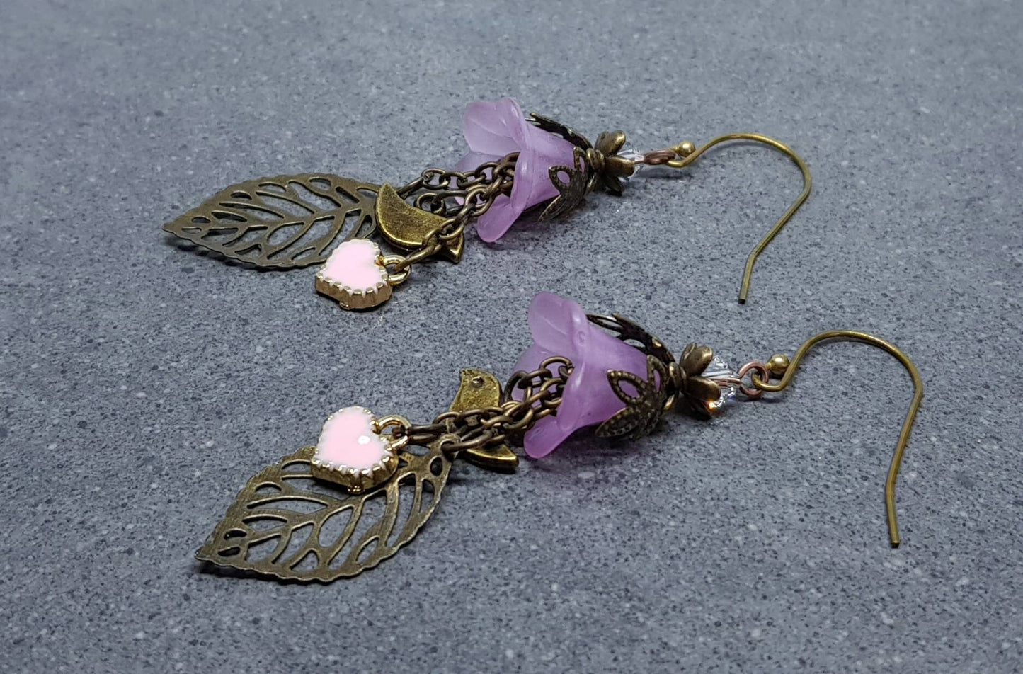 Flower Earrings, Hypoallergenic Ear Wires, Sterling Silver Ear Wires, PRIMERO Crystals®