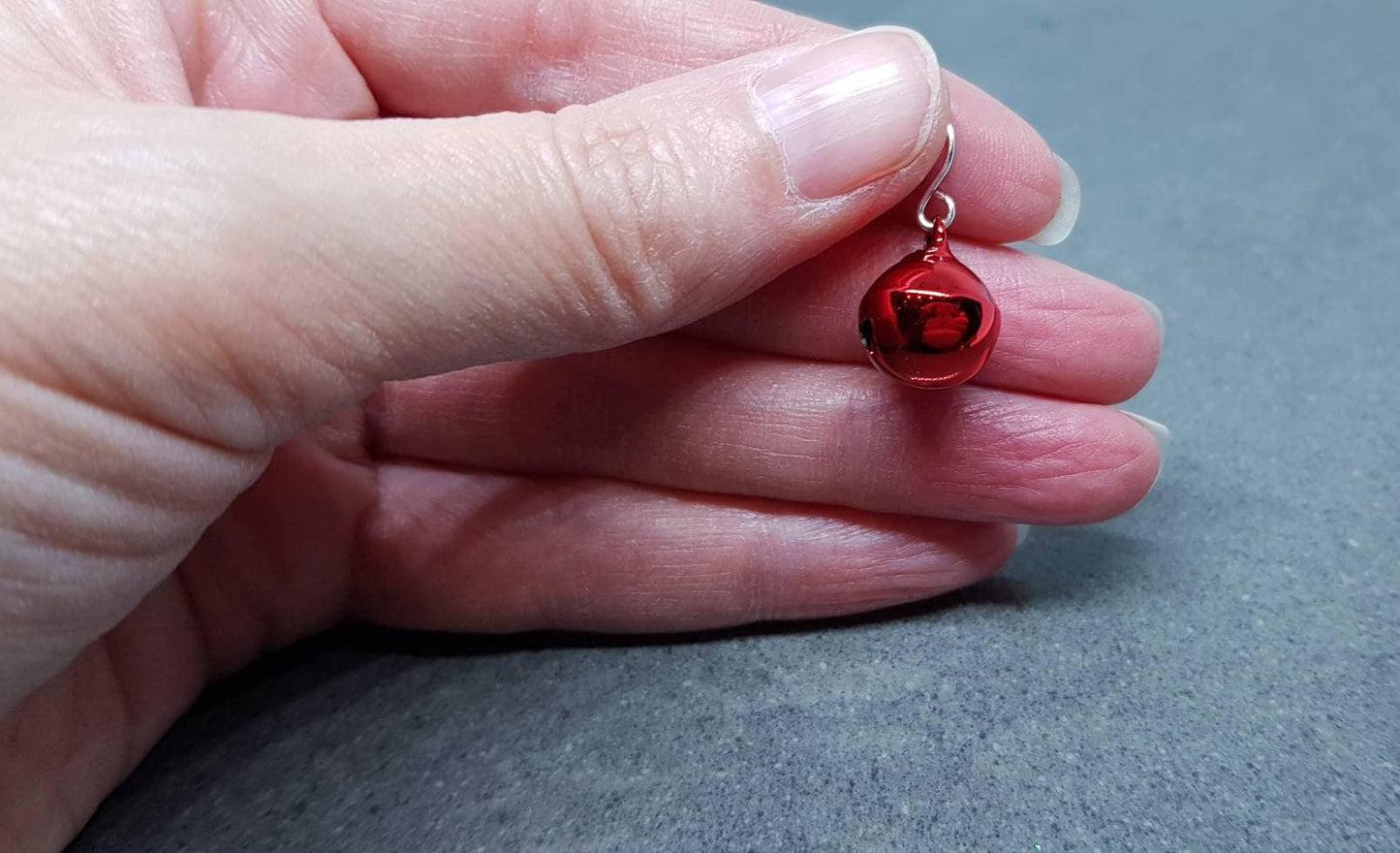 Jingling Jingle Bell Earrings, Hypoallergenic Ear Wires, Sterling Silver Ear Wires, Christmas Earrings, Festive Earrings