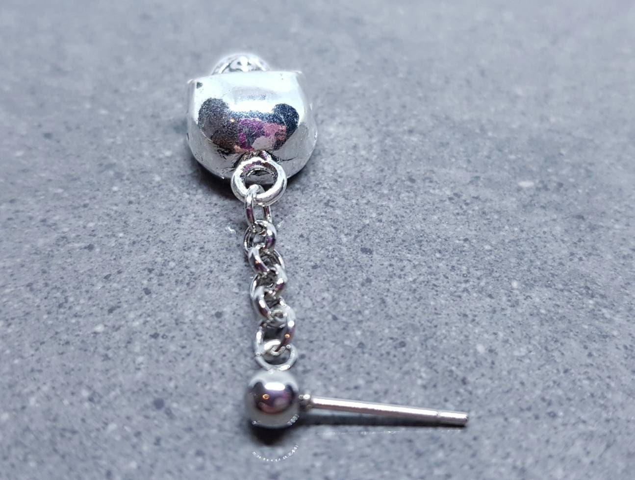 Skull Earrings, Surgical Steel Hypoallergenic Studs, Comes as a Pair or Single, Gothic Jewellery