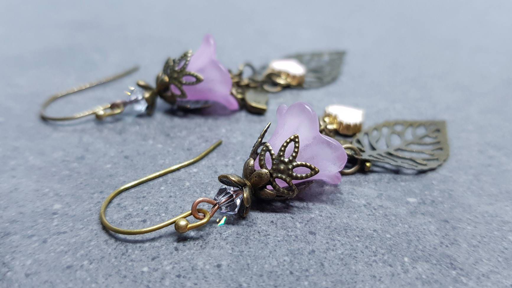 Flower Earrings, Hypoallergenic Ear Wires, Sterling Silver Ear Wires, PRIMERO Crystals®