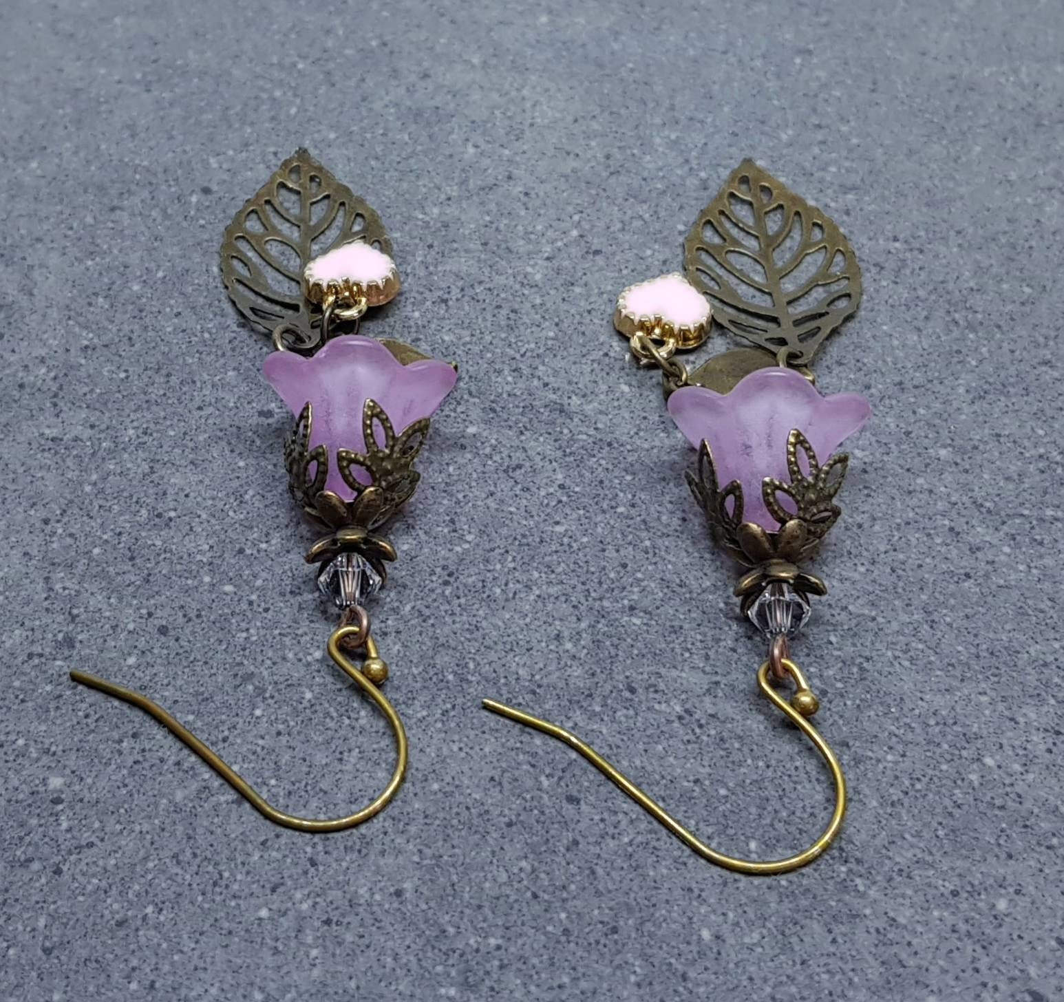 Flower Earrings, Hypoallergenic Ear Wires, Sterling Silver Ear Wires, PRIMERO Crystals®