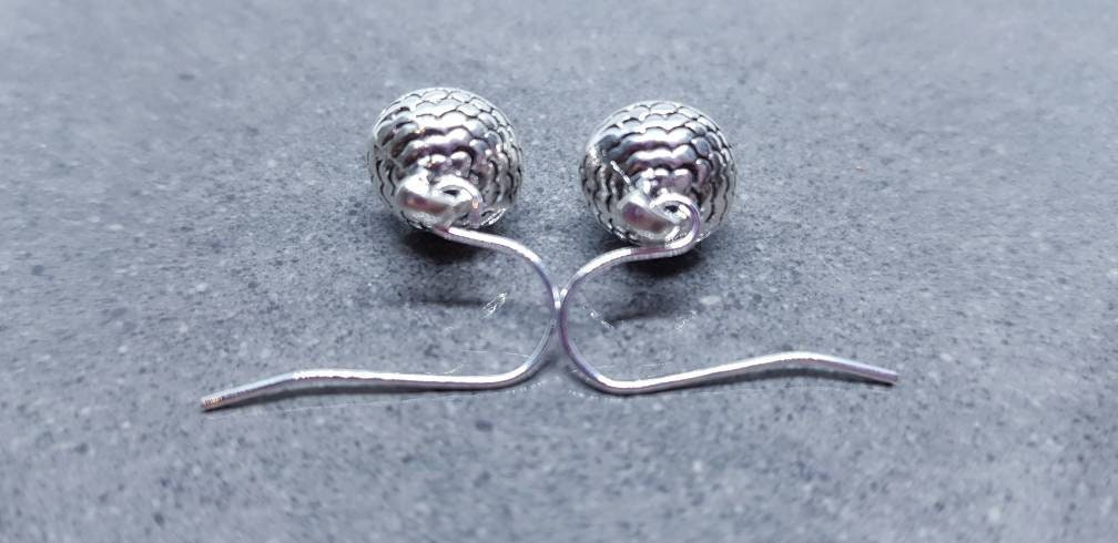 Large Acorn Earrings, Hypoallergenic Ear Wires, Sterling Silver Ear Wires, Fall Earrings, Silver Earrings, Autumn Earrings