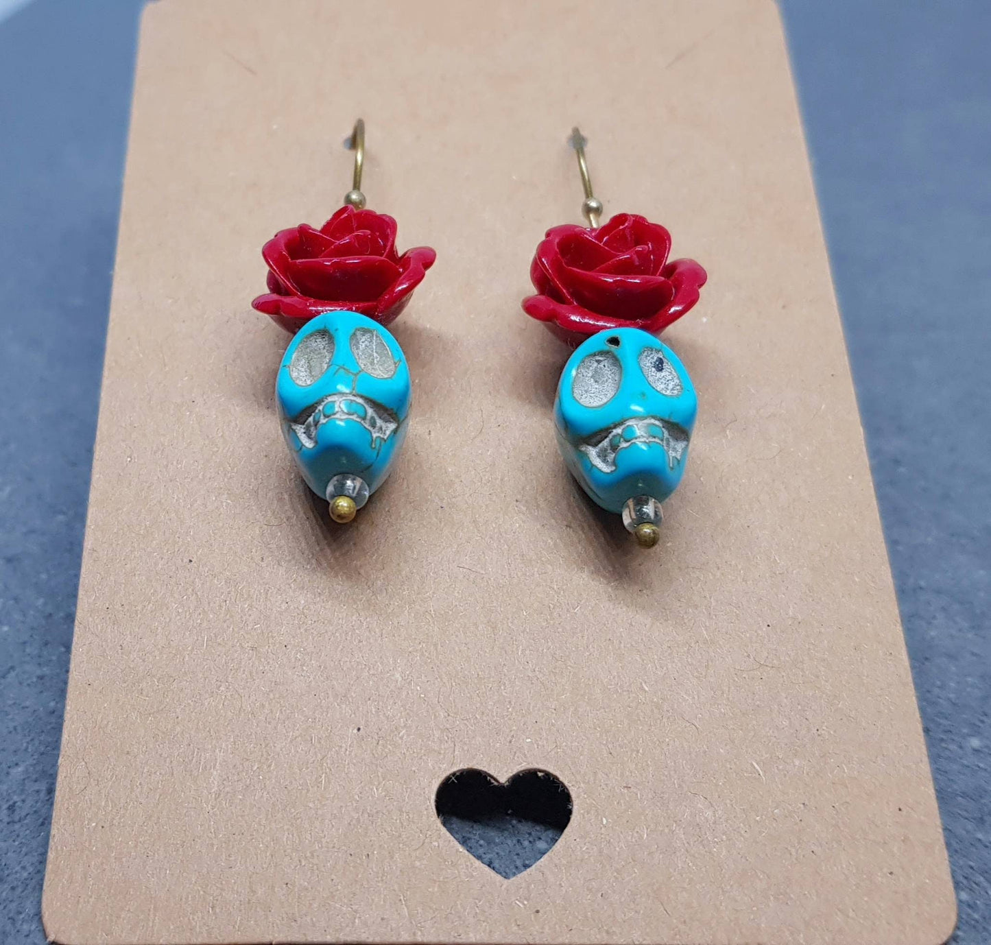 Sugar Skull Earrings, Hypoallergenic Ear Wires, Day of the Dead Themed, Dia De Los Muertos Earrings, Mexican Holiday, Gothic Jewelry