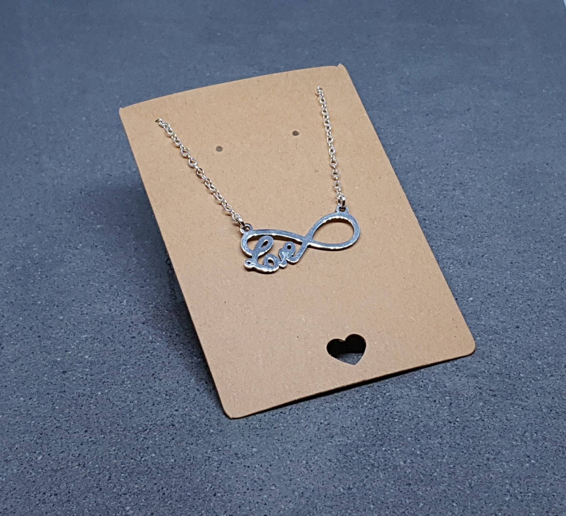 Infinity Necklace, Love Choker, Stainless Steel Necklace, Sterling Silver Jewellery