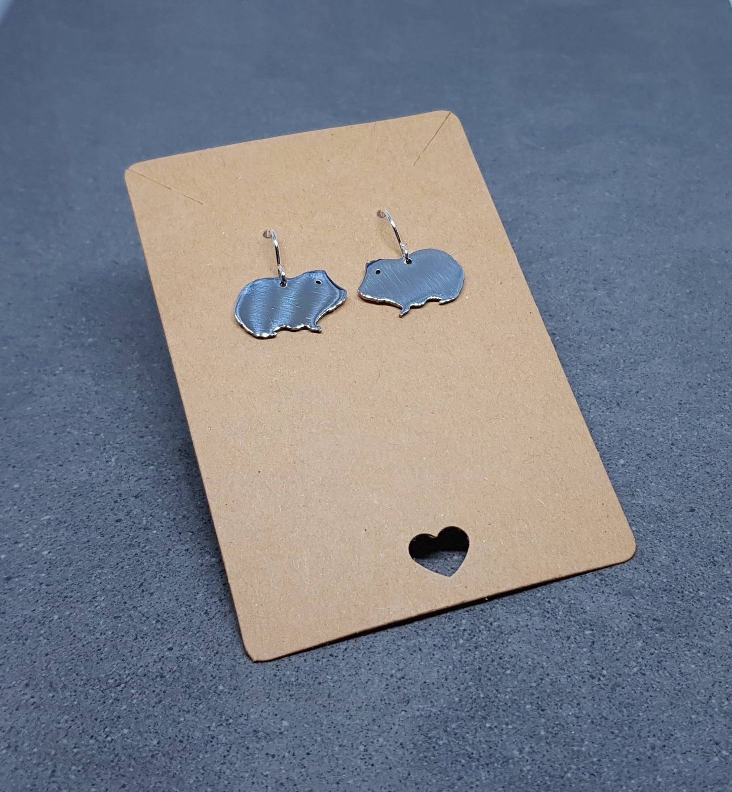 Guinea Pig Earrings, Hypoallergenic Ear Wires, 925 Sterling Silver Hooks, Silver Plated Hooks, Stainless Steel